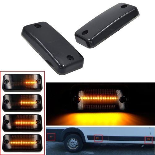 Clignotant Led Avec Rétroviseur Latéral, Clignotant, Pour Renault Volvo Fl/Fe Fiat Ducato Iveco, Quotidien Citroen Relais Peugeot Boxer, 2 Pièces