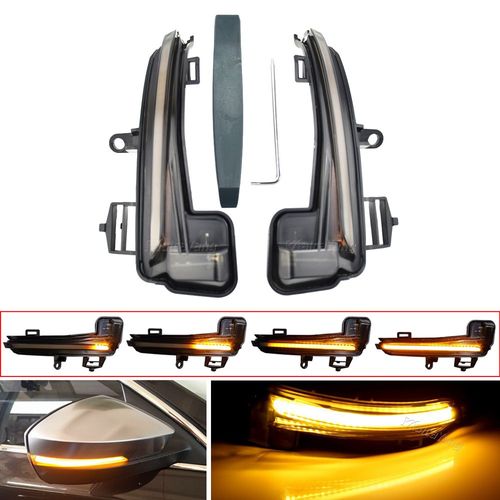 Clignotant Dynamique À Led Pour Skoda Superb B8 Mk3 Iii 3v A7 2016 2017 ? 2019, Indicateur De Rétroviseur Latéral