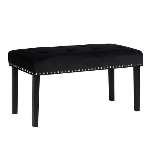 Bout De Lit En Velours Noir Yorkton
