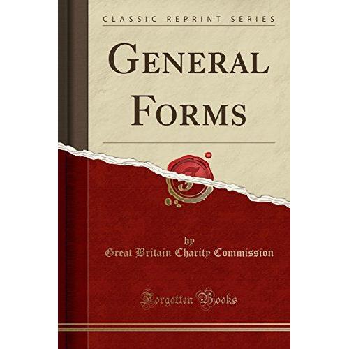 Commission, G: General Forms (Classic Reprint)