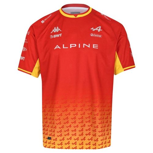 T-Shirt Kappa Kombat Fernando Alonso Espagne Bwt Alpine F1 Team Officiel Formule 1