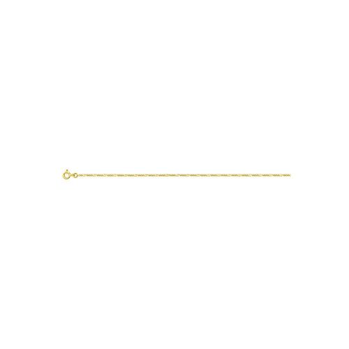 Chaîne Mixte - Or 18 Carats - Largeur Chaîne : 4 Mm - Longueur : 18 Cm