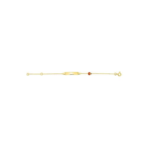 Gourmette Enfant - Or 18 Carats - Longueur : 14 Cm - Coccinelle