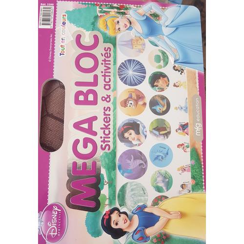 Livre D'activités Mega Bloc Disney Princesses Disney Autocollants Et Activités / Mfg Education