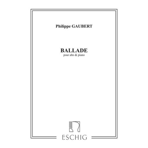 Philippe Gaubert Ballade Pour Alto & Piano