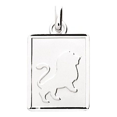 Pendentif Mixte - Argent 925 - Signe Astrologique - Lion