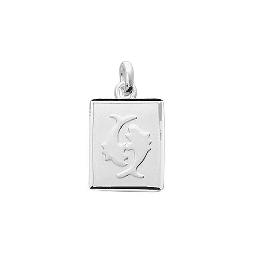 Pendentif Mixte - Argent 925 - Signe Astrologique - Poissons