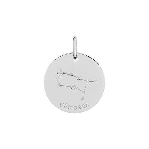 Pendentif Mixte - Argent 925 - Signe Astrologique - Constellation Du Gémeaux