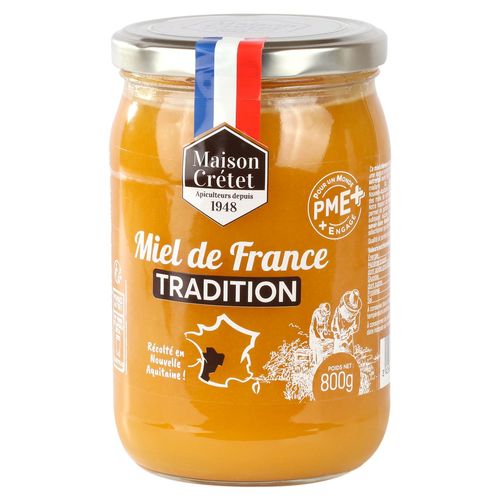 Maison Crétet | Miel De France Tradition | Fabrication Artisanale | 800g