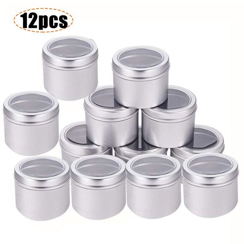 Bocaux en métal avec couvercle Transparent, boîte de rangement pour gâteau au chocolat, boîte d'emballage de bonbons, fournitures de fête prénatale, mariage
