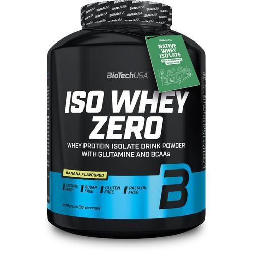 Iso Whey Zero 2270g Biotech Usa Banane Proteine Fitness Musculation