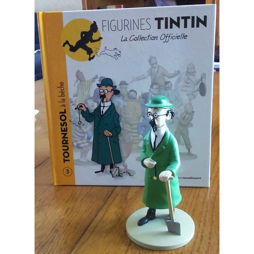 Figurine Tintin Collection Officielle 3" Tournesol A La Beche" 2012 Moulinsart Herge