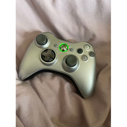 Manette Xbox 360 Sans Fil Grise Métallisé