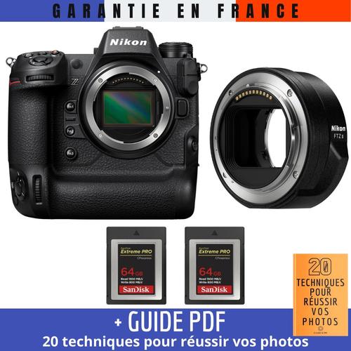 Nikon Z9 + FTZ II + 2 SanDisk 64GB Extreme PRO CFexpress Type B + Guide PDF ""20 TECHNIQUES POUR RÉUSSIR VOS PHOTOS""