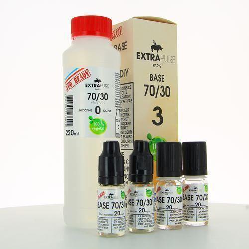 E-liquide Pack Base 260ml 70/30 03mg Extrapure