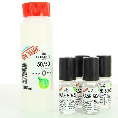 E-liquide Pack Base 140ml 50/50 06mg Extrapure