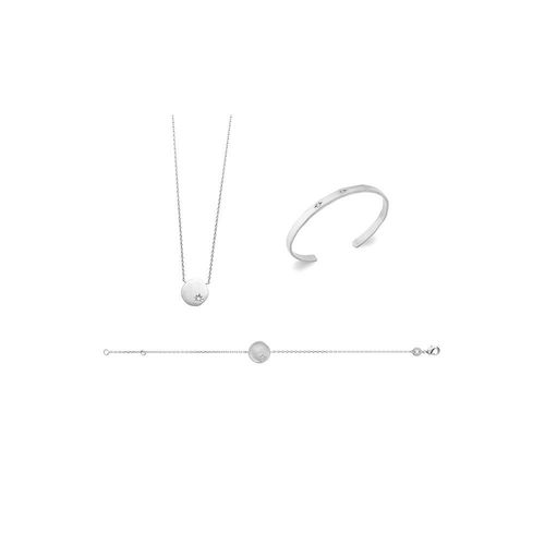 Bracelet Femme - Argent 925 - Oxyde De Zirconium - Longueur : 18 Cm