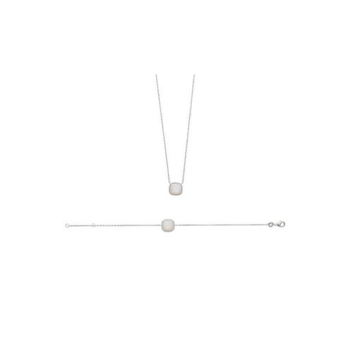 Bracelet Femme - Argent 925 - Nacre - Longueur : 18 Cm