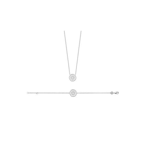 Bracelet Femme - Argent 925 - Oxyde De Zirconium - Longueur : 18 Cm