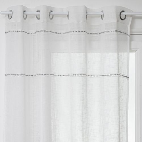 Voilage Indi - Longueur 240 Cm X Largeur 140 Cm - Blanc
