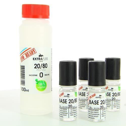 E-liquide Pack Base 140ml 20/80 06mg Extrapure