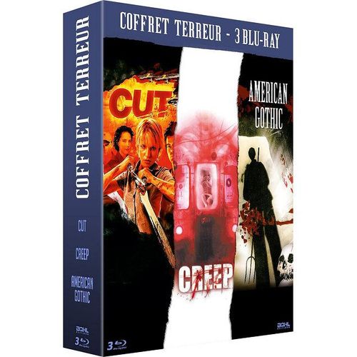 Terreur - Coffret 3 Films : Cut + Creep + American Gothic - Blu-Ray