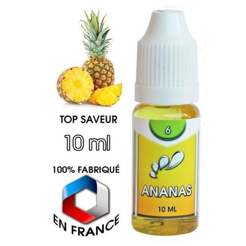 Lot de 4 E-liquides français saveur Ananas (11 Mg)