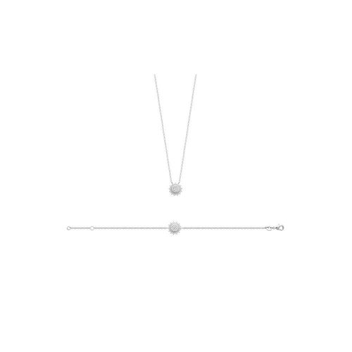 Bracelet Femme - Argent 925 - Oxyde De Zirconium - Longueur : 18 Cm