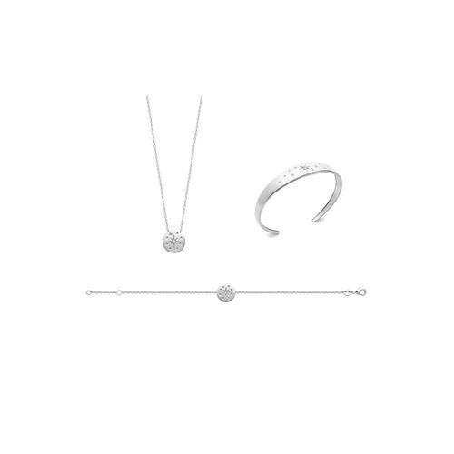 Bracelet Femme - Argent 925 - Oxyde De Zirconium - Longueur : 18 Cm