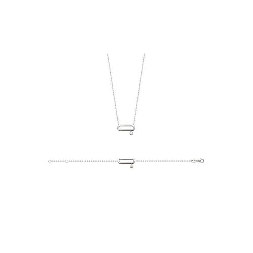 Bracelet Femme - Argent 925 - Oxyde De Zirconium - Longueur : 18 Cm