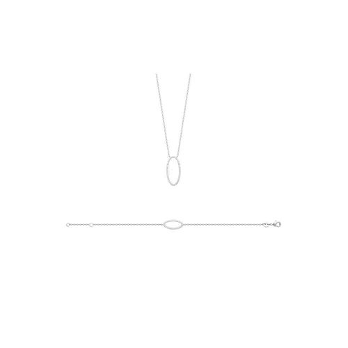 Bracelet Femme - Argent 925 - Oxyde De Zirconium - Longueur : 18 Cm