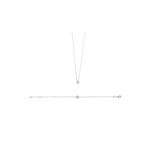 Bracelet Femme - Argent 925 - Oxyde De Zirconium - Longueur : 18 Cm