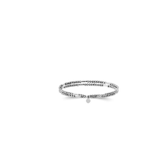 Bracelet Femme - Argent 925 - Hematite - Longueur : 30 Cm