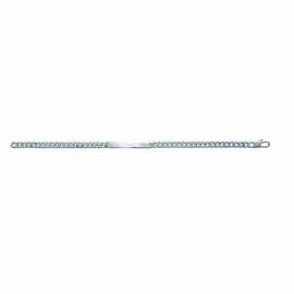 Gourmette Homme - Argent 925 - Chaîne Gourmette - Largeur : 4 Mm - Longueur : 18 Cm