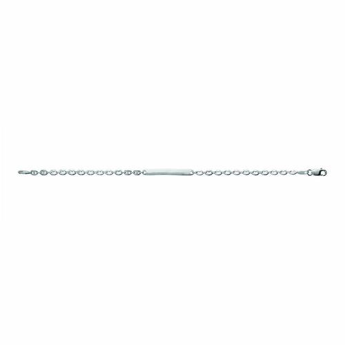 Gourmette Mixte - Argent 925 - Chaîne Grain De Café - Largeur : 4 Mm - Longueur : 18 Cm