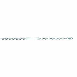 Gourmette Mixte - Argent 925 - Chaîne Grain De Café - Largeur : 6 Mm - Longueur : 21 Cm