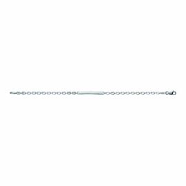 Gourmette Mixte - Argent 925 - Chaîne Grain De Café - Largeur : 4 Mm - Longueur : 18 Cm