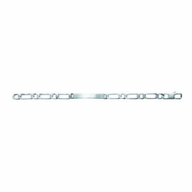 Gourmette Homme - Argent 925 - Cheval Alternée 1+1 - Largeur : 6 Mm - Longueur : 20 Cm