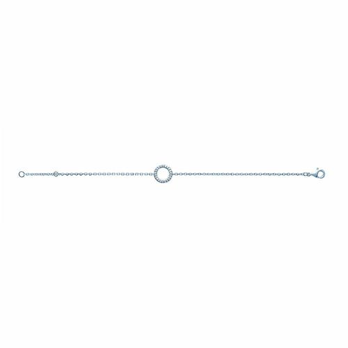 Bracelet Femme - Argent 925 - Oxyde De Zirconium - Longueur : 18 Cm