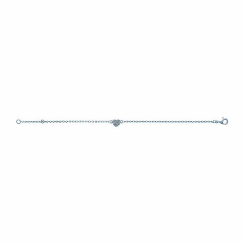 Bracelet Femme - Argent 925 - Oxyde De Zirconium - Longueur : 18 Cm