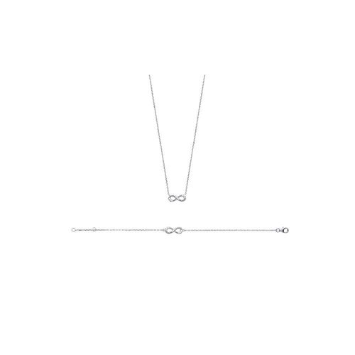 Bracelet Femme - Argent 925 - Oxyde De Zirconium - Longueur : 18 Cm