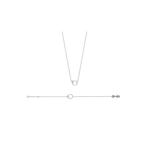 Bracelet Femme - Argent 925 - Oxyde De Zirconium - Longueur : 18 Cm