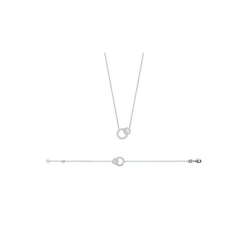 Bracelet Femme - Argent 925 - Oxyde De Zirconium - Longueur : 18 Cm