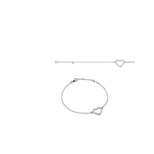 Bracelet Femme - Argent 925 - Oxyde De Zirconium - Longueur : 18 Cm