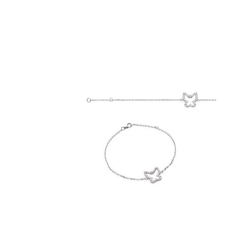 Bracelet Femme - Argent 925 - Oxyde De Zirconium - Longueur : 18 Cm