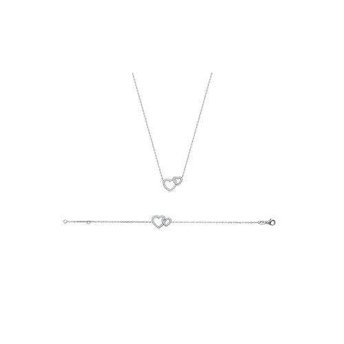 Bracelet Femme - Argent 925 - Oxyde De Zirconium - Longueur : 18 Cm