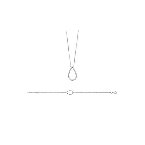 Bracelet Femme - Argent 925 - Oxyde De Zirconium - Longueur : 18 Cm