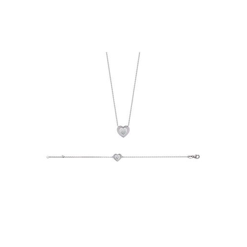 Bracelet Femme - Argent 925 - Oxyde De Zirconium - Longueur : 18 Cm