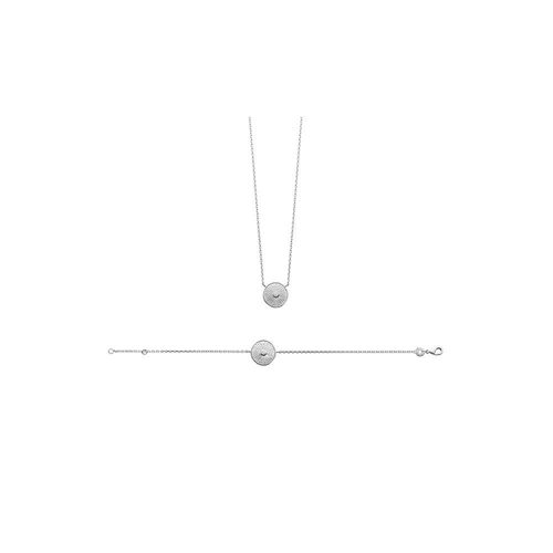Bracelet Femme - Argent 925 - Oxyde De Zirconium - Longueur : 18 Cm
