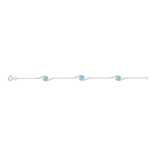 Bracelet Femme - Argent 925 - Longueur : 18 Cm